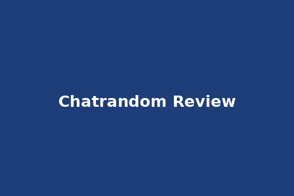 Chatrandom review