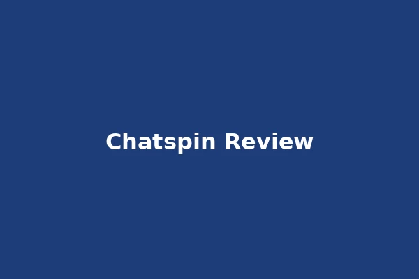 Chatspin review